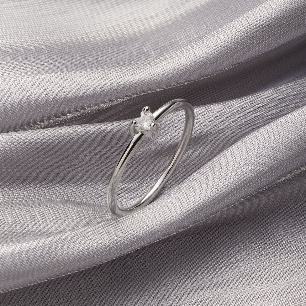 Amara | 'Little Love' Crystal Heart Ring