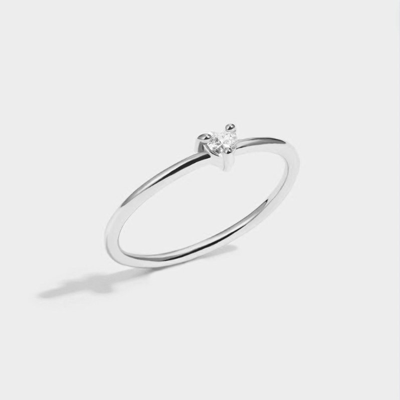 Amara | 'Little Love' Crystal Heart Ring