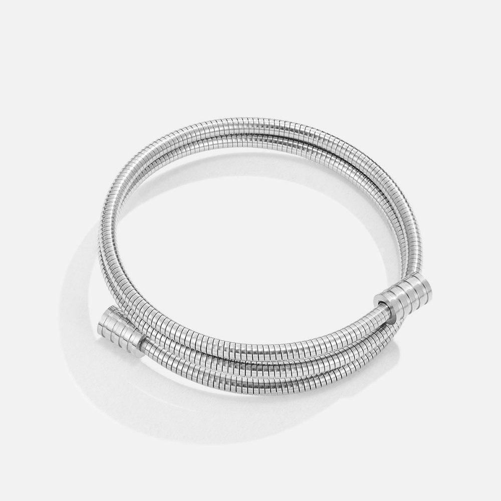 Avelyn | Twisted Silver-Tone Bracelet
