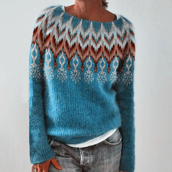 Indira Cozy Retro Sweater